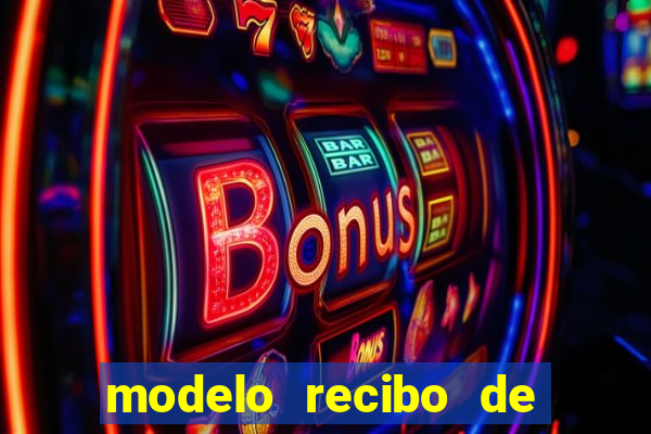 modelo recibo de pagamento word